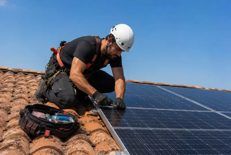 Maintenance et monitoring de panneaux solaires à Sulniac